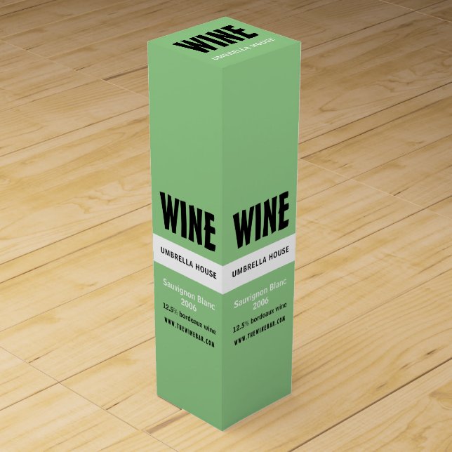 Modern Bold, Wine Bar/Winery Wine Box (Front)