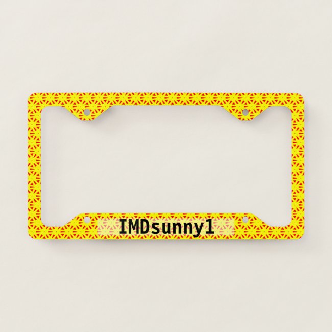 Modern Bold Yellow and Red Suns Abstract