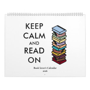 Modern Book Lovers Quotes Colorful Typography 2027 Calendar