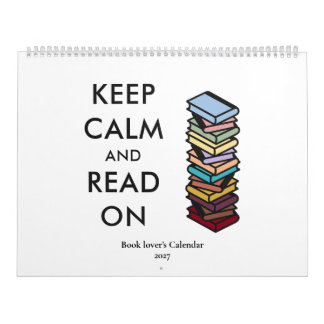 Modern Book Lovers Quotes Colorful Typography 2027 Calendar
