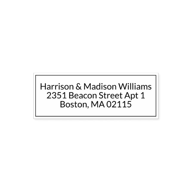 Modern border custom Return Address Self-inking Stamp (Design)