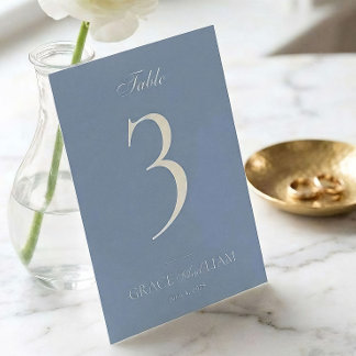Modern Border Elegance Wedding Table Numbers