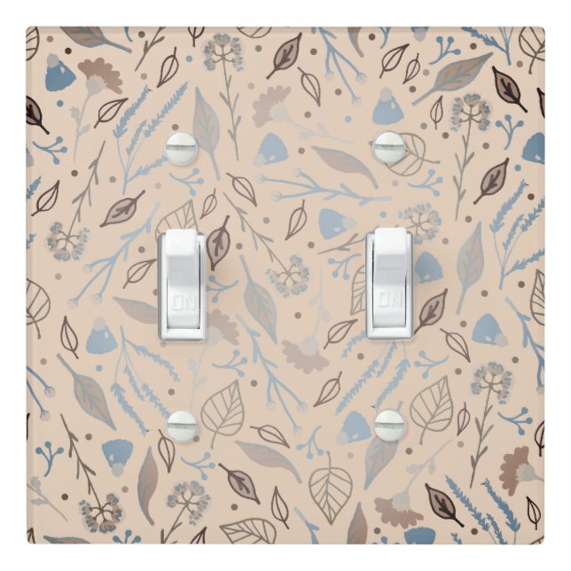 Modern Botanica Leafy Trendy   Light Switch Cover (In Situ)