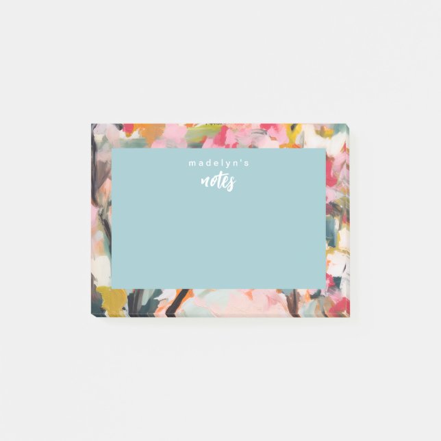 Modern Botanical Abstract Art Post-it Notes (Front)