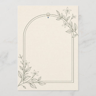 Modern Botanical Arch Wedding Ceremony Program