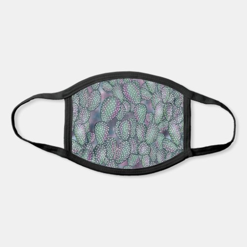 Modern Botanical Cactus Succulent Pattern Face Mask