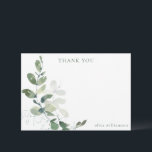 Modern Botanical Eucalyptus Custom Bridal Shower Thank You Card<br><div class="desc">Modern Botanical Eucalyptus Bridal Shower Thank You Card</div>