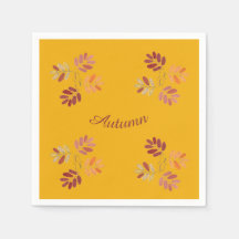 Modern Botanical Fall Colors Autumn Leaves