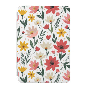 Modern Botanical Floral Colorful Summer Garden iPad Mini Cover