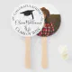 Modern Botanical Graduation Cap Photo Hand Fan | Zazzle