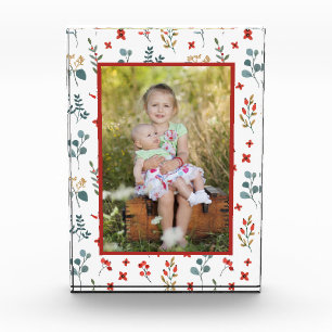 Modern Botanical Holiday Floral Family Photo