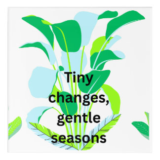 Modern Botanical Leaf Acrylic wall art 