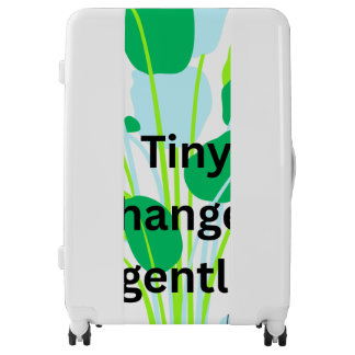 Modern Botanical Leaf  Luggage