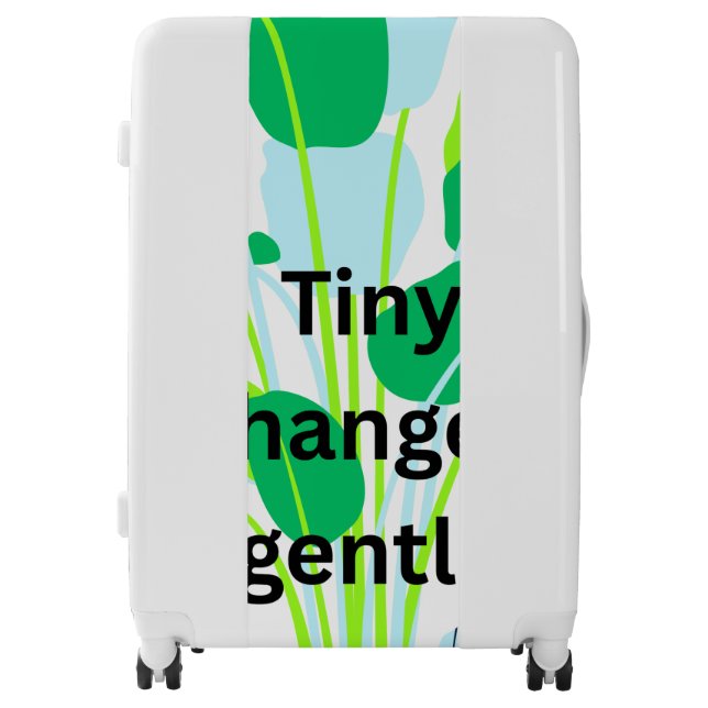 Modern Botanical Leaf  Luggage (Front)