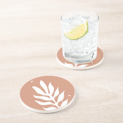 Modern botanical living Art Coaster