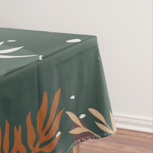 Modern Botanical living art   Tablecloth