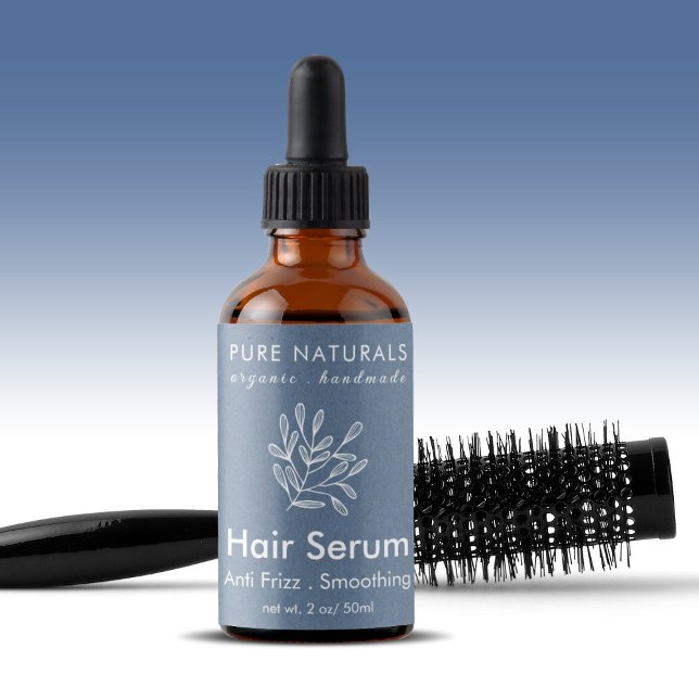 Modern Botanical Neutral Blue Natural Product Label (Modern Botanical Neutral Blue Natural Product Label)