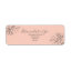 Modern Botanical Script Return Address Label