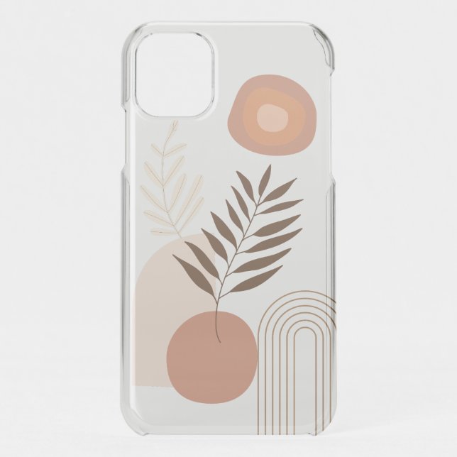 Modern Botanical Sunrise | Positive Vibes Uncommon iPhone Case (Back)