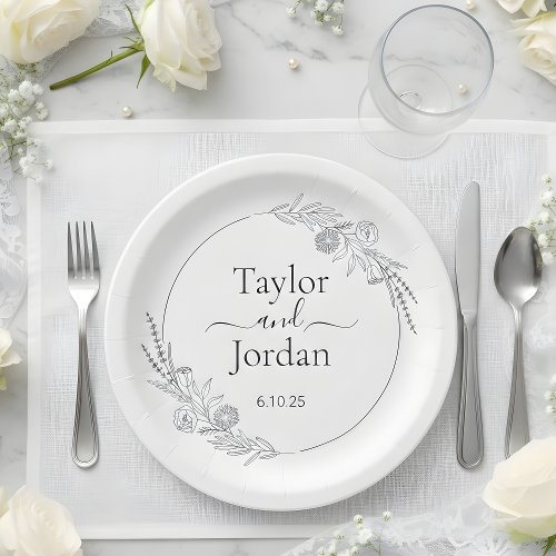 Modern Botanical Wedding Custom | Minimalist