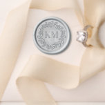 Modern Botanical Wreath Frame Monogram Wedding Wax Seal Stamp<br><div class="desc">Make your wedding invitations truly unforgettable with our Modern Botanical Wreath Monogram Wedding Wax Seal Stamp. This elegant stamp features a stylish modern botanical wreath frame design, perfectly complemented by your custom monogram initials. Customize the stamp with your initials, adding a personal touch that represents your unique love story and...</div>