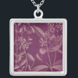 Modern Botany III Silver Plated Necklace<br><div class="desc">Floral</div>