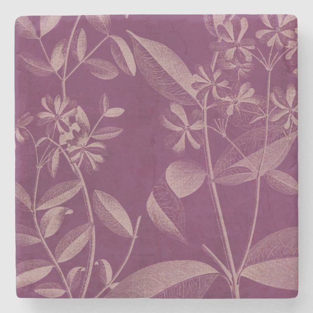 Modern Botany III Stone Coaster (Front)
