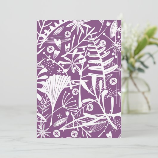 Modern Botatanical Floral Purple (Standing Front)