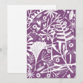 Modern Botatanical Floral Purple (Front/Back)