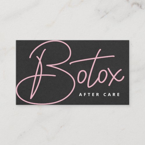 Modern Botox Lip Filler Instruction Aftercare Card