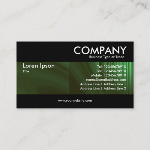 Modern - Bottle Green Business Card