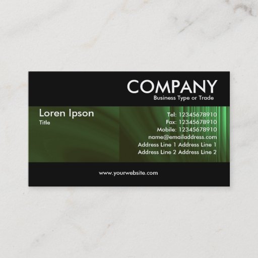 Customizable Modern - Bottle Green Business Card
