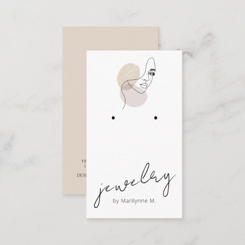 Modern Boutique Earring Display Card