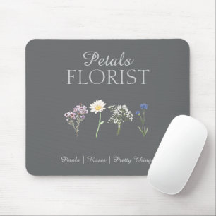 Modern Boutique Florist Business Branding Office  Mouse Pad