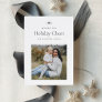 Modern Bow | Simple Minimal Photo Holiday Card