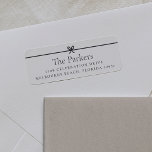 Modern Bow | Simple Minimal Return Address Label<br><div class="desc">Sweet and simple return address labels feature a minimalist layout that's perfect for your Christmas holiday greetings or all year long. Customize with your family name and address in clean,  classic serif typeface. A petite black bow across the top completes the design.</div>