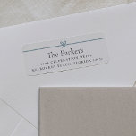 Modern Bow | Simple Minimal Return Address Label<br><div class="desc">Sweet and simple return address labels feature a minimalist layout that's perfect for your Christmas holiday greetings or all year long. Customize with your family name and address in clean,  classic serif typeface. A petite bow across the top in soft blue completes the design.</div>