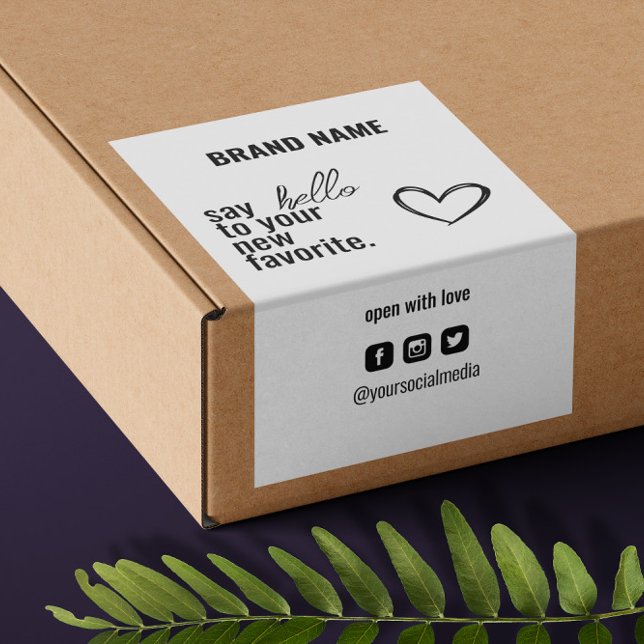 Modern Box Seal Packaging Label Cut Sticker (Creator Uploaded)