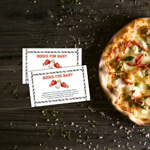 Modern Boxing Little Champion Books Baby Shower  Enclosure Card