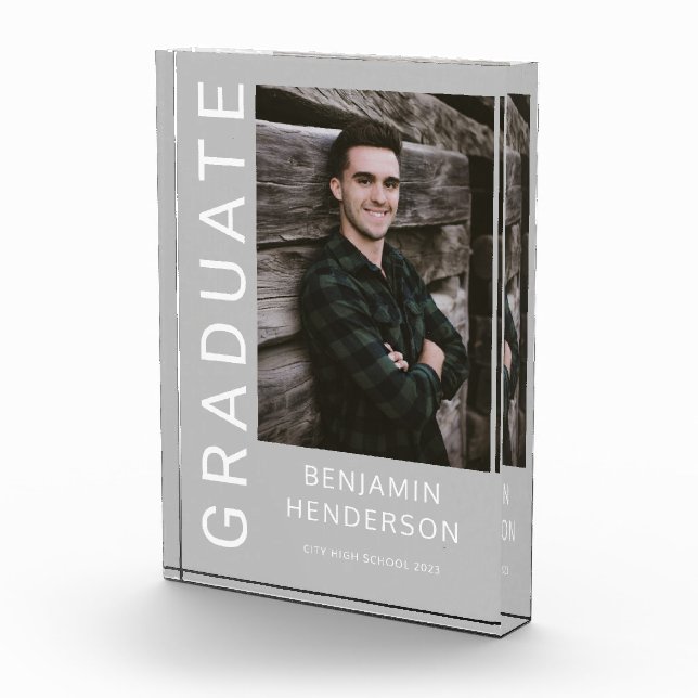 Modern Boy Graduation  Photo Block (Right)