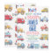 Modern Boys Transport 1st Birthday Invitation