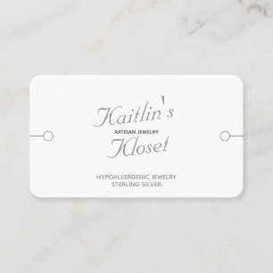 Modern Bracelet display with social media Business Card