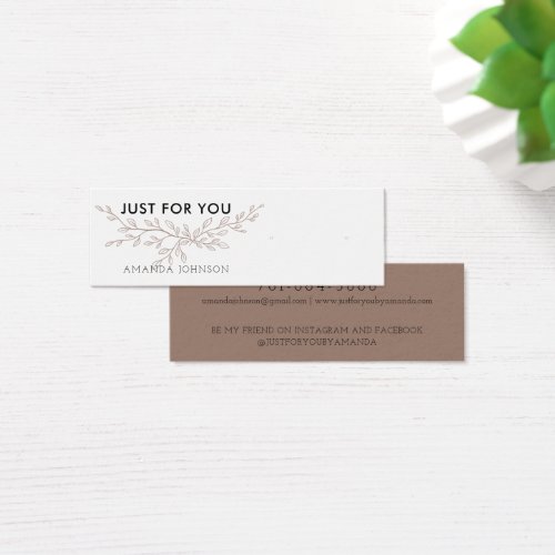 Modern Branch Earthy Stud Earring Display Card