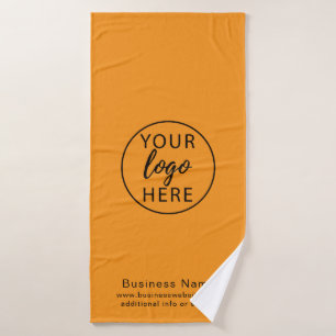 Modern Brand Promotion Custom Logo and Name Bath Towel
