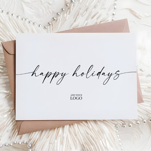 Modern Branded Holiday Card