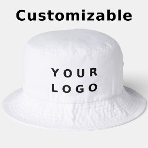 Modern Branded Promotional Business Logo – White Bucket Hat