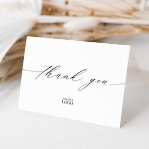 25 Black & White Thank You Cards for Small Business, We Appreciate You  Supporting My Business Custom…See more 25 Black & White Thank You Cards for