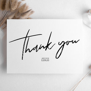 Modern Branded Thank You Card