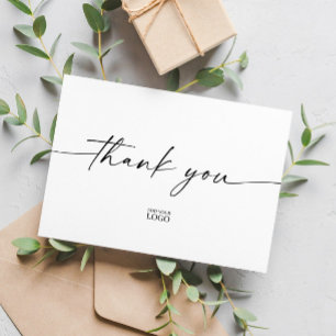 Modern Branded Thank You Card