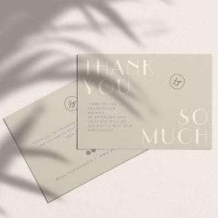Modern Branded Thank You With Your Logo Card